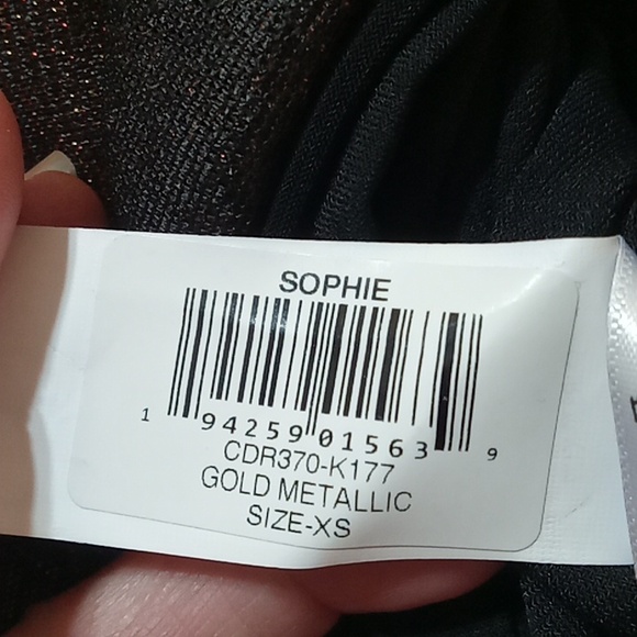 DRESS THE POPULATION Womens XS EXTRA SMALL Animal Print NEW Party One Shoulder - Picture 11 of 15